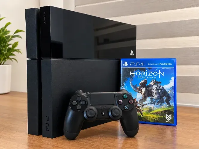 PlayStation 4 PS4 Fat 500GB - Controle Original - Horizon Zero Dawn