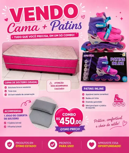VENDO COMBO INFANTIL ? CAMA + PATINS