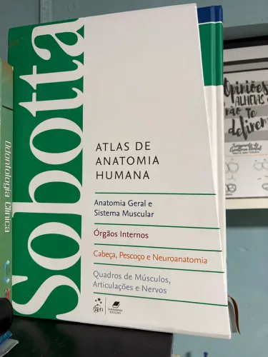 Atlas de Anatomia Humana - 3 Volumes, de Sobotta.