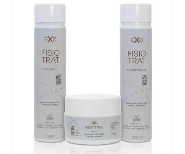 Kit capilar completo para cabelos com quimica, efeito de salão em casa