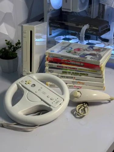 Nintendo wii + jogos, sem o sensor bar!