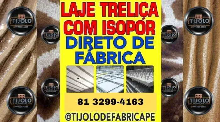 laje com isopor disponível hoje