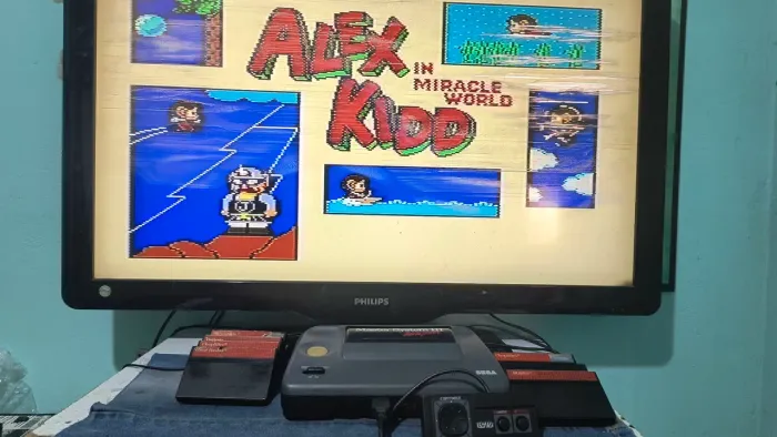 Master system cheio de jogos 