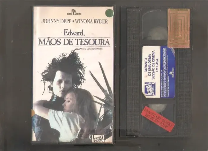 VHS EDWARD MÃOS DE TESOURA - ORIGINAL - JOHNNY DEPP - LEGENDADO - RARÍSSIMO