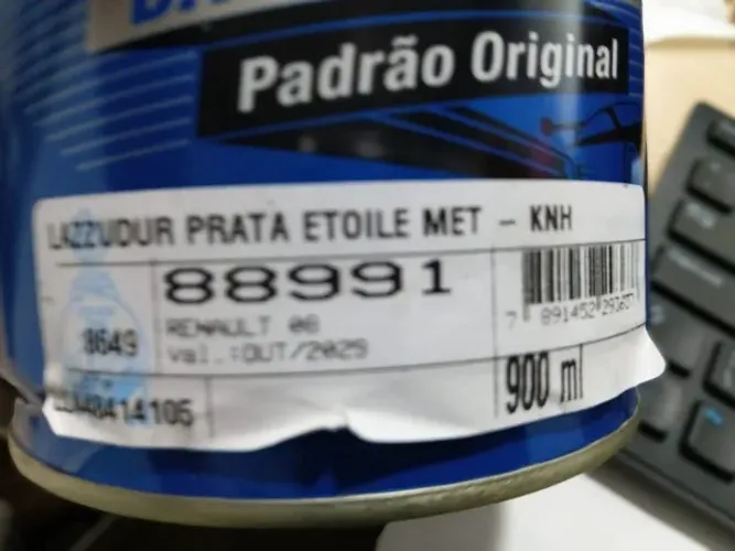 TINTA PRATA ETOILE CÓDIGO KNH + VERNIZ