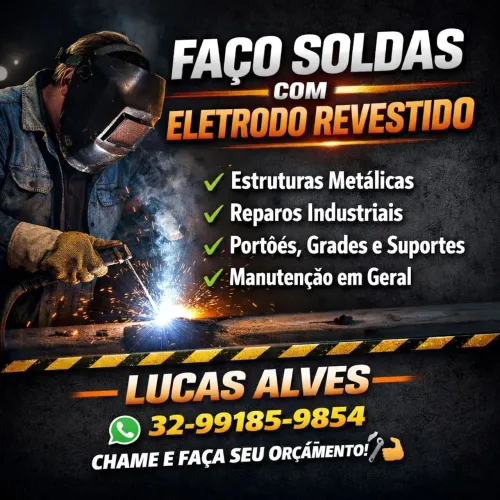 Faço soldas.