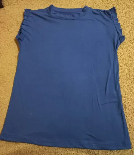 Blusa azul feminina desapego