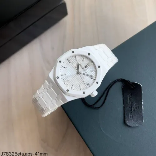 Relógio Audemars Piguet Royal Oak 36 mm Cerâmica Aps factory - ETA S/c Branco
