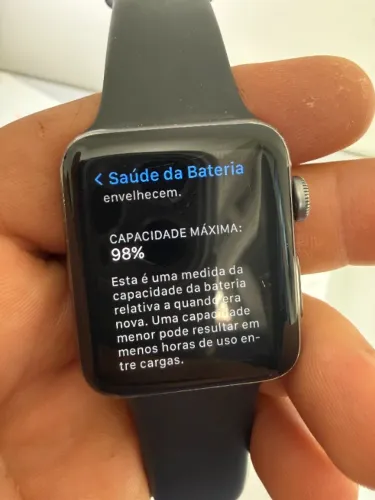 Apple Watch Series 3 42mm Cinza - 98% Bateria - OLX Pay - Parcelo em 12x
