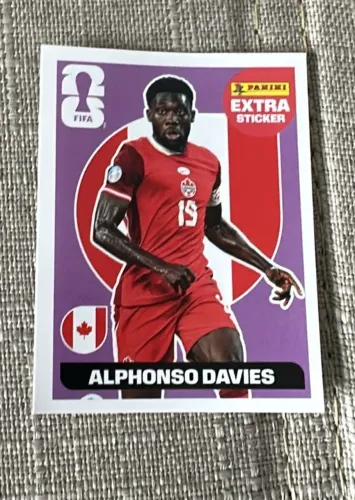 Figurinha Extra ALPHONSO DAVIES (roxa) Copa do Mundo 2026 -PANINI