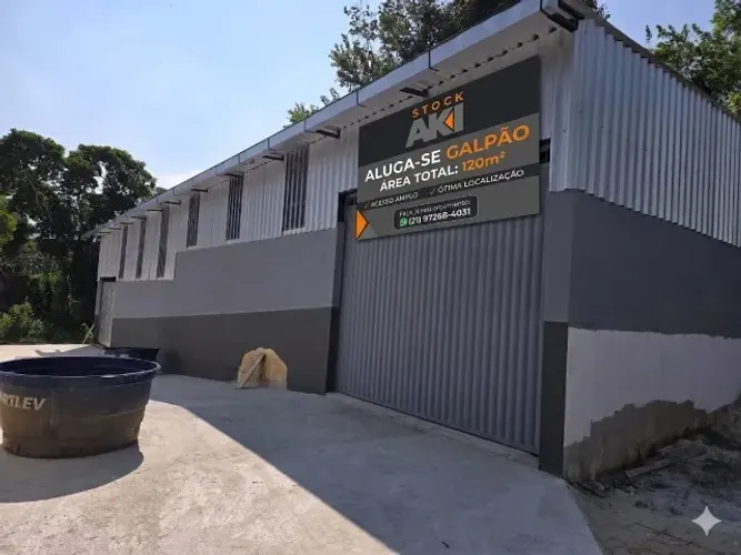 ALUGA SE GALPÃO 120m² em Ilha de Guaratiba
