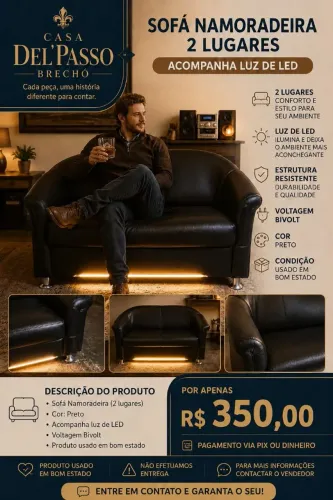 Sofa dois lugares