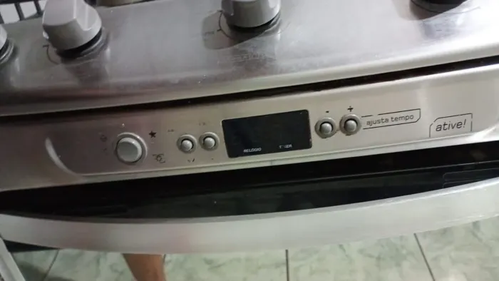 Fogão Brastemp alumínio ative
