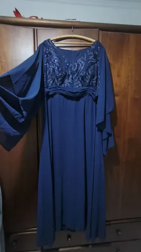 Vestido para festa azul marinho