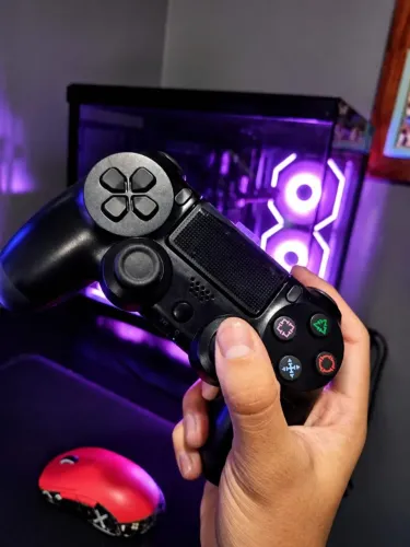 Controle Sem Fio para PS4 - Manete PlayStation 4 - Preto 