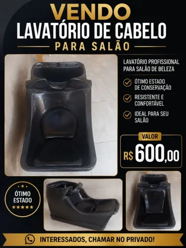 Lavatório de cabelo de salão