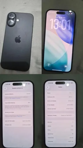 iPhone 16-256 preto