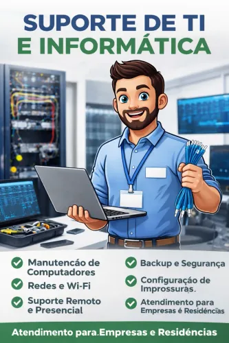 ? Técnico de Informática | Suporte, Redes, Automação e Atendimento Residencial