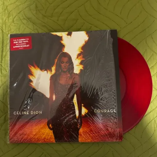 Celine Dion - Vinil Courage Red Limitado (Aberto)