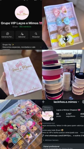 MATERIAIS PARA LAÇOS E MARCA CONSOLIDADA
