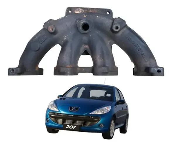 Coletor Escapamento Peugeot 207 1.4 8v Flex 2011 2012 Manual