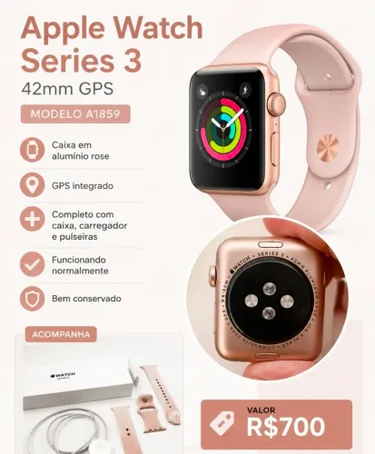 Relogio Apple Watch Series 3 42mm
