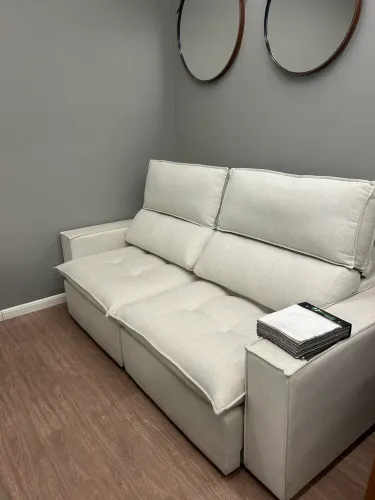 Sofá Branco Off White Seminovo