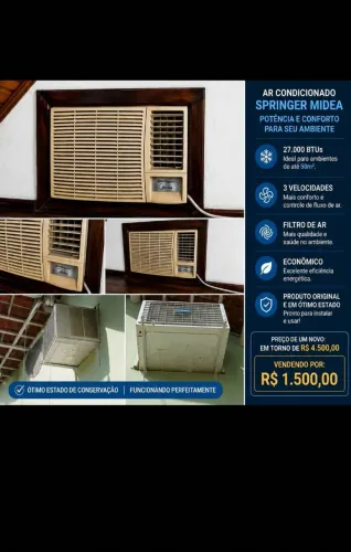 Ar Springer Midea - 27000 Btu