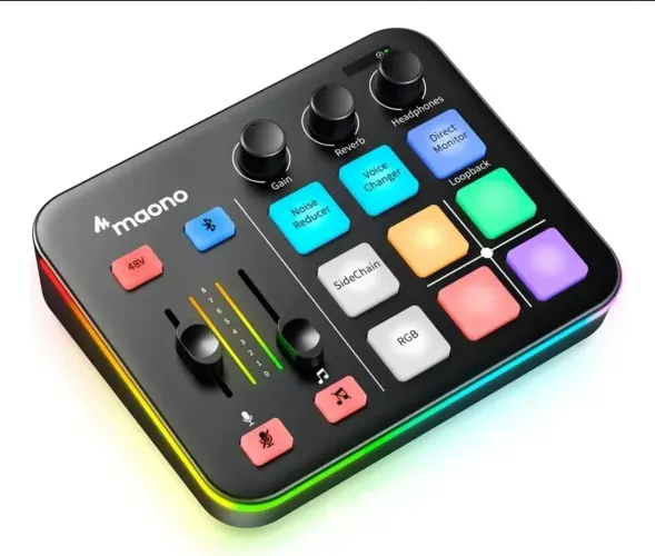 Mixer Maono de áudio mesa de som efeitos sonoros