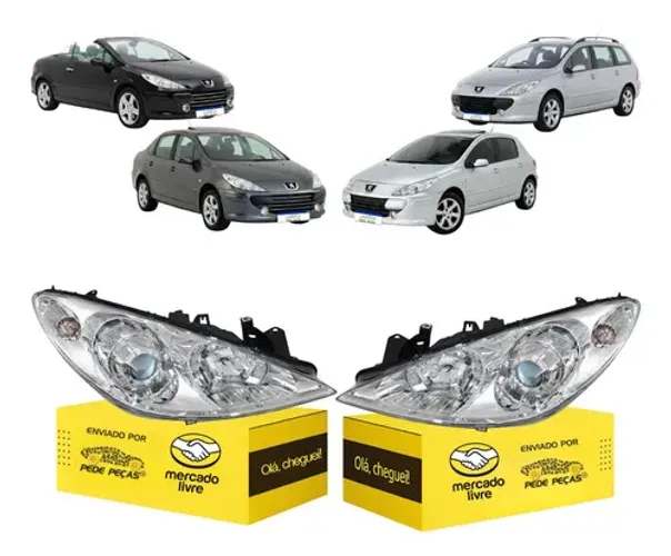 Par Sinaleira Peugeot 307 2007 2008 2009 2010 2011 2012 Ambos Lados