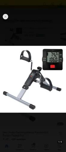 Mini pedal cicloergometro Fisioterapia Portátil  Digital Pro