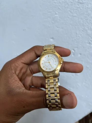 Relógio cosmo banhado a ouro 18k
