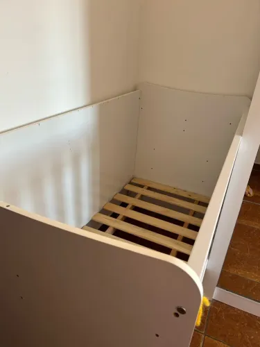Berço Branco Estilo Americano com 3 Níveis