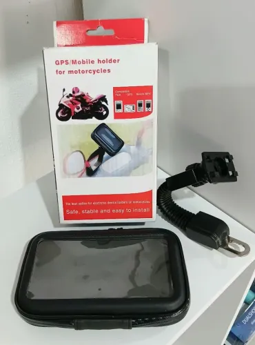 Suporte de Celular para moto com capa. Novo