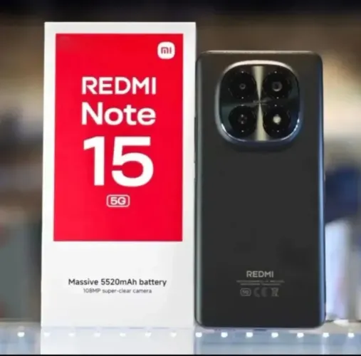 Xiaomi Redmi Note 15 5G - NFC - 8GB Ram / 256GB Rom - Versão Global + Capinha e Película