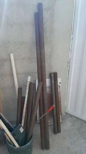 Tubos de ferro metalon 2 polegadas