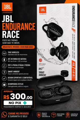 JBL ENDURECE RACE (IP67 30H 10H FONE 20H ESTOJO