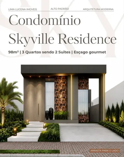 Skyville - 03 Quartos sendo 02 suites - Area gourmet coberta