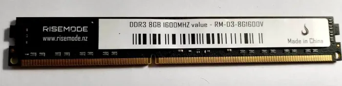 Memória RAM DDR3 8GB RISEMODE 1600MHz - Funcionamento perfeito !