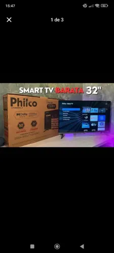 Smart tv Philco fastsmart aceito cartão na garantia