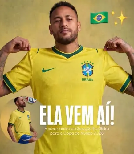Camisa Brasil Nike I 2026/27 Torcedor Pro Masculina