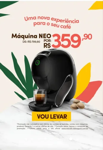 Cafeteira Dolce Gusto Neo