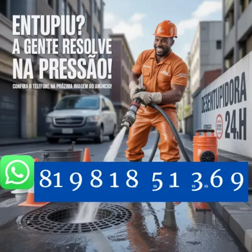desentupidora! Problemas com o vaso? Ligue já!