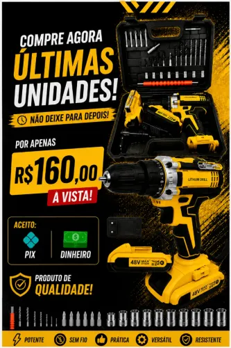 Parafusadeira 48v 2 baterias