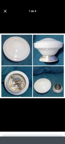 Cúpula Luminária antiga vintage 23 diâmetro