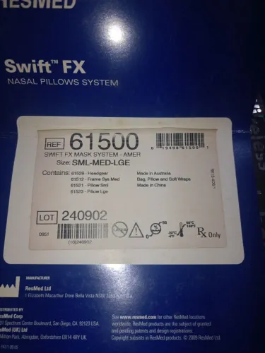 Vendo equipamento completo, máscara nasal Swift fx mask system amer.