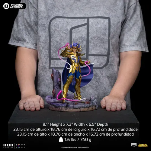 Máscara da Morte Os Cavaleiros do Zodíaco Saint Seiya Iron Studios 1/10