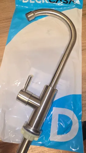 Torneira Banheiro Cozinha Escovado 1/4 Inox Lavatório Cor Cinza-claro