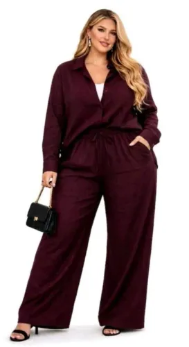 Conjunto plus size G3 de viscolinho