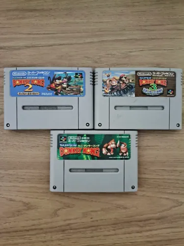 Trilogia Donkey Kong Country Super Nintendo SNES SFC Famicom Originais<br>